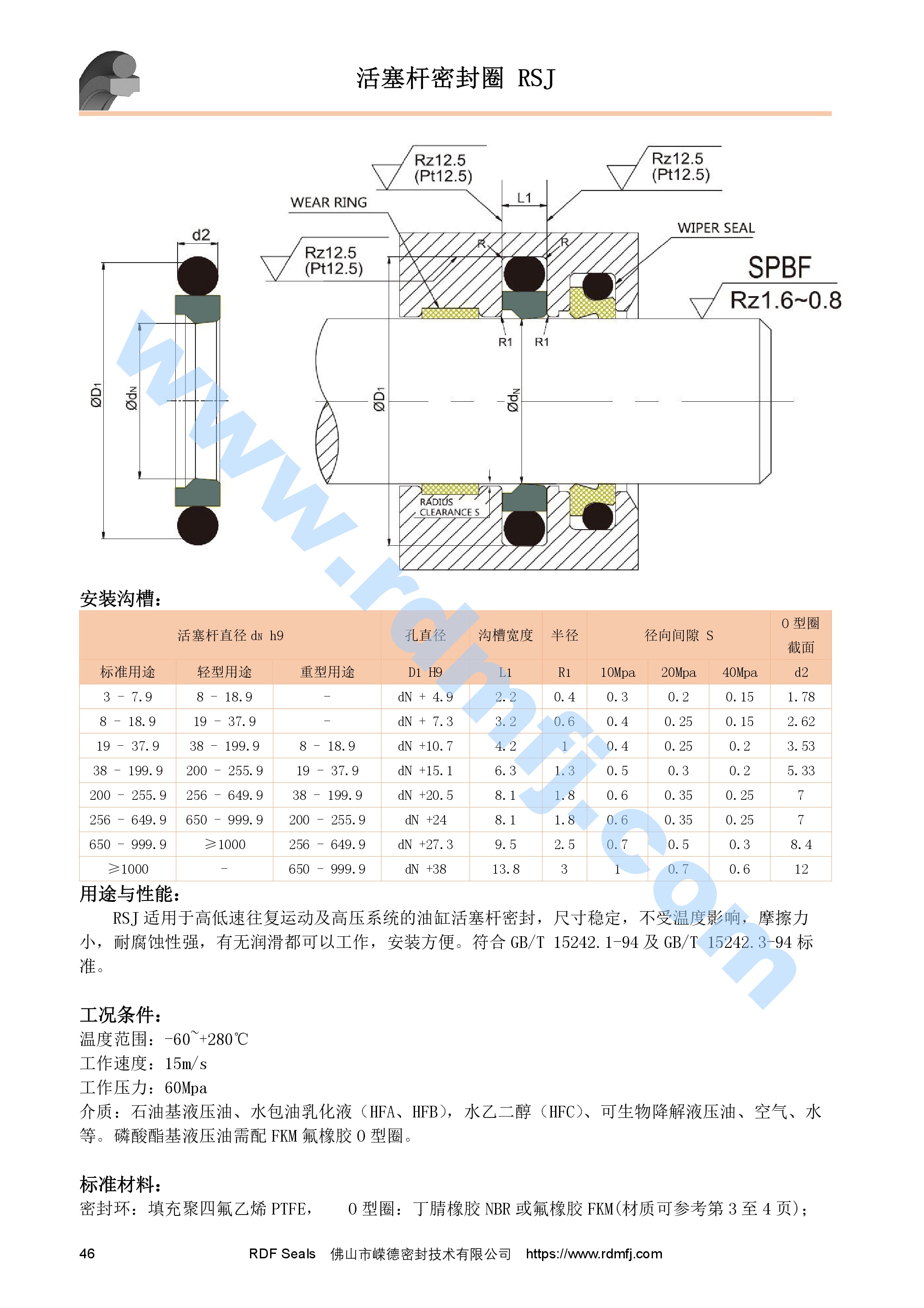 軸用斯特封